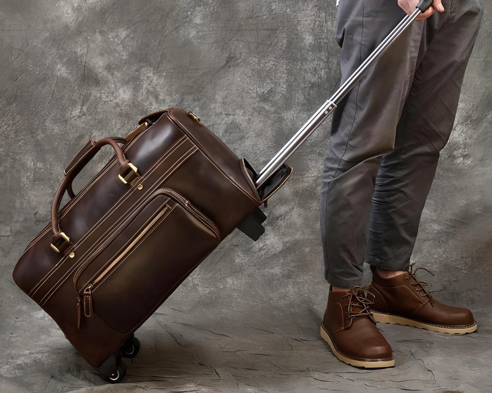 four wheel luggage trolley